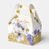 Elegante Gold Butterfells Gastgeschenk Hochzeit Bo Geschenkschachtel (Rückseite)