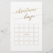 Elegante Gold Calligrafy Weihnachts Word Finde Spi Flyer (Vorne)