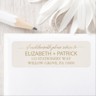 Elegante Gold Calligraphy   Elfenbeinhochzeit