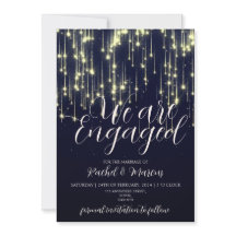 Elegante Gold Calligraphy Engagement Party