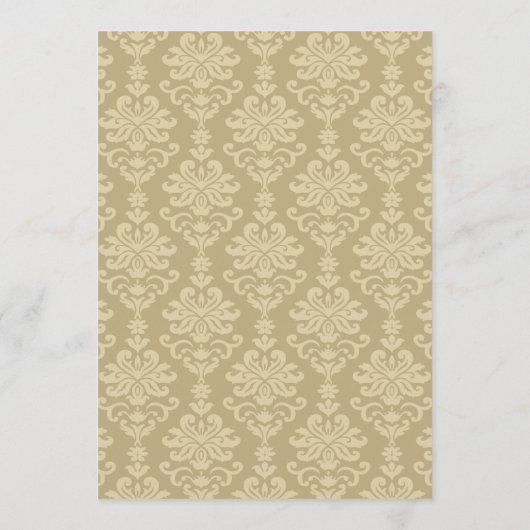 Elegante Gold Calligraphy Wedding Tischnummer (Rückseite)