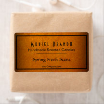 Elegante Gold Candle Company V4 Candle Jar Label