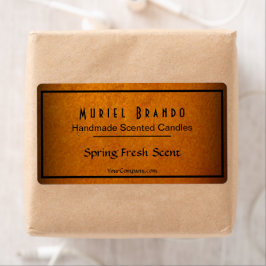 Elegante Gold Candle Company V4 Candle Jar Label