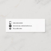 Elegante Gold Card Einsetzen Abschluss Monogramm N Telefonnummerkarte (Rückseite)