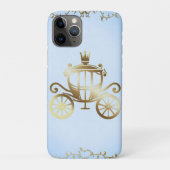 Elegante Gold Carriage Blue Storybook Princess Case-Mate iPhone Hülle (Rückseite)