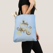 Elegante Gold Carriage Blue Storybook Princess Tasche (Von Nahem)