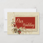 Elegante Gold Christmas Einladung (Vorderseite)