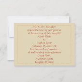 Elegante Gold Christmas Einladung (Rückseite)