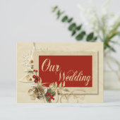 Elegante Gold Christmas Einladung (Stehend Vorderseite)