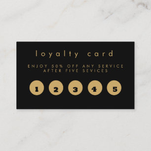 Elegante Gold Circle Nail Technician Loyalität Telefonnummerkarte