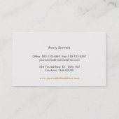 Elegante Gold Circles machen das Logo des Künstler Visitenkarte (Rückseite)