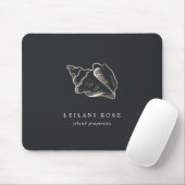 Elegante Gold Conch Muschel Mousepad (Mit Mouse)