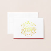 Elegante Gold Corporate Holiday Party Einladung (Vorderseite mit Umschlag)