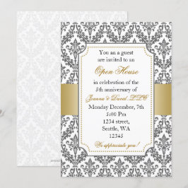 Elegante Gold Corporate Party Einladung