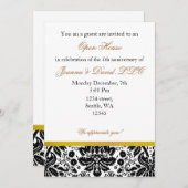 Elegante Gold Corporate Party Einladung (Vorne/Hinten)