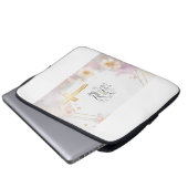 Elegante Gold Cross Electronics Bag Laptopschutzhülle (Vorne Knopf)