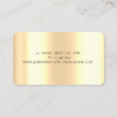 Elegante Gold Cupcake Glitzer Tropfen Visitenkarte (Rückseite)