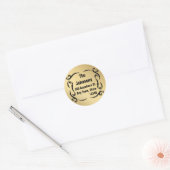 Elegante Gold Custom Address Siegel Stickers (Umschlag)
