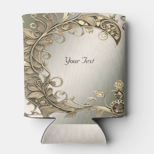 Elegante Gold Decorative Gastgeschenk Hochzeit Coo Dosenkühler (Rückseite)