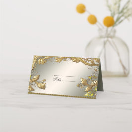 Elegante Gold Decorative Platzkarte
