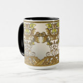 Elegante Gold Decorative Tasse (Vorderseite Links)