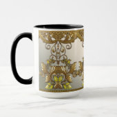 Elegante Gold Decorative Tasse (Links)