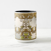 Elegante Gold Decorative Tasse (Zentrum)