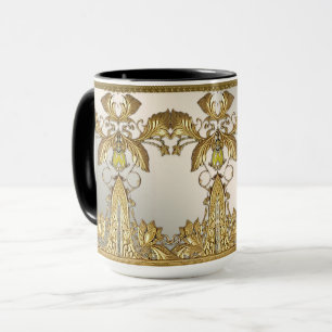 Elegante Gold Decorative Tasse