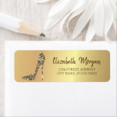 Elegante Gold-Diamant-High-Heels (Insitu)