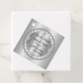 Elegante Gold Diamonds 25. Hochzeitstag Geschenkanhänger (Beispiel)