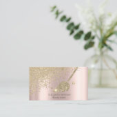 Elegante Gold Diamonds Zimmermädchenreinigungshaus Visitenkarte (Stehend Vorderseite)