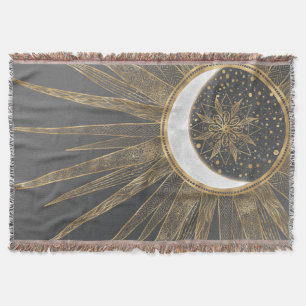 Elegante Gold Doodles - Der Monte Mandala Decke