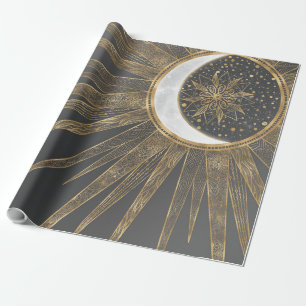 Elegante Gold Doodles - Der Monte Mandala Geschenkpapier