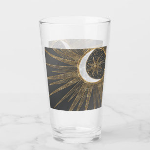 Elegante Gold Doodles - Der Monte Mandala Glas