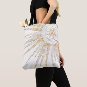 Elegante Gold Doodles - Der Monte Mandala Tasche