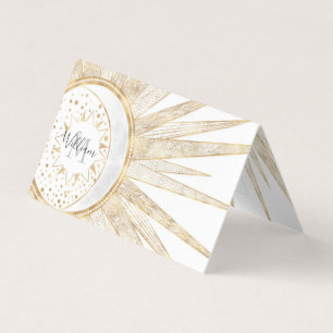 Elegante Gold Doodles - Der Monte Mandala Visitenkarten