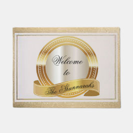 Elegante Gold Door Mat Fußmatte