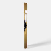 Elegante Gold Dragonfly-Illustration Case-Mate iPhone Hülle (Rückseite / Links)