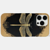 Elegante Gold Dragonfly-Illustration Case-Mate iPhone Hülle (Rückseite (Horizontal))