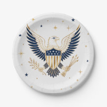 Elegante Gold Eagle 4. Juli-Partyservietten