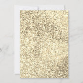 Elegante Gold Eid Foto Grußkarte Einladung (Rückseite)