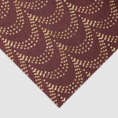 Elegante Gold Fairy Lights Rustikales Rotes Weihna Seidenpapier (Detail)