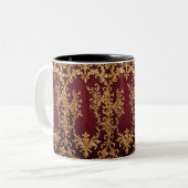 Elegante Gold Filigree Coffee Tasse (Vorderseite Links)