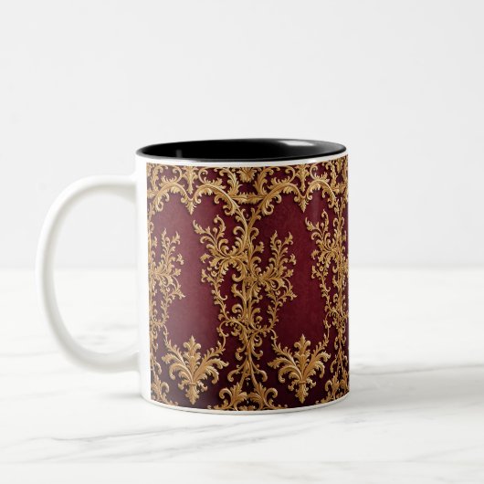 Elegante Gold Filigree Coffee Tasse (Links)