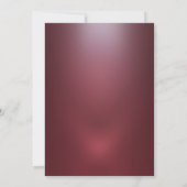 Elegante Gold Floral Frame Red Retirement Einladung (Rückseite)