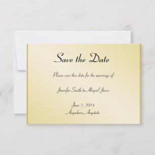 Elegante Gold Floral Gay Wedding retten das Datum Save The Date