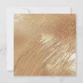 Elegante Gold Floral Wasserfarbe Rustikale Hochzei Einladung (Rückseite)