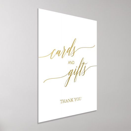 Elegante Gold Foil Calligrafy Cards und Geschenke Foliendrucke (Ablage )
