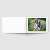 Elegante Gold Foil Couple Foto Hochzeit Gästebuch (Voll)