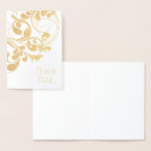 Elegante Gold Foil Dankeschön Card Folienkarte (Anzeige)